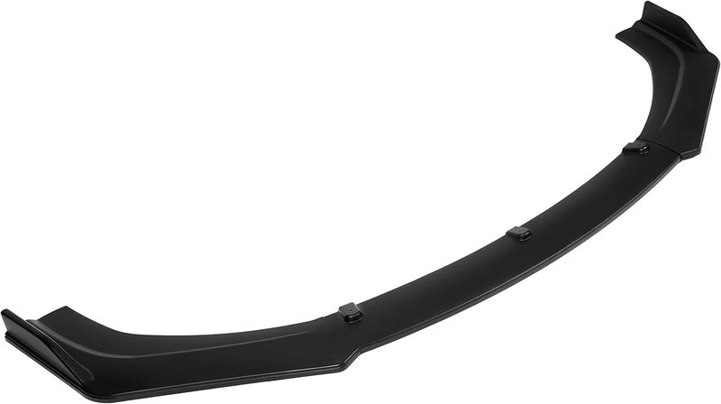 Kojem 3Pcs Front Bumper Lip Compatible with 2016-2021 Honda Civic 10th 4DR Sedan Under Chin Spoiler Splitter Plastic (Matte Black) NOT Fit 2D Coupe and 5D Hatchback - Image 3